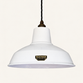 Brassvane white RLM pendant light overall view