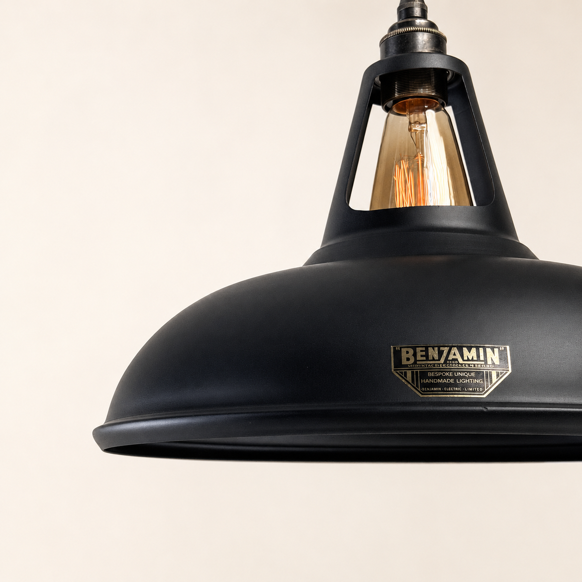 Brassvane matt black pendant light additional view 3