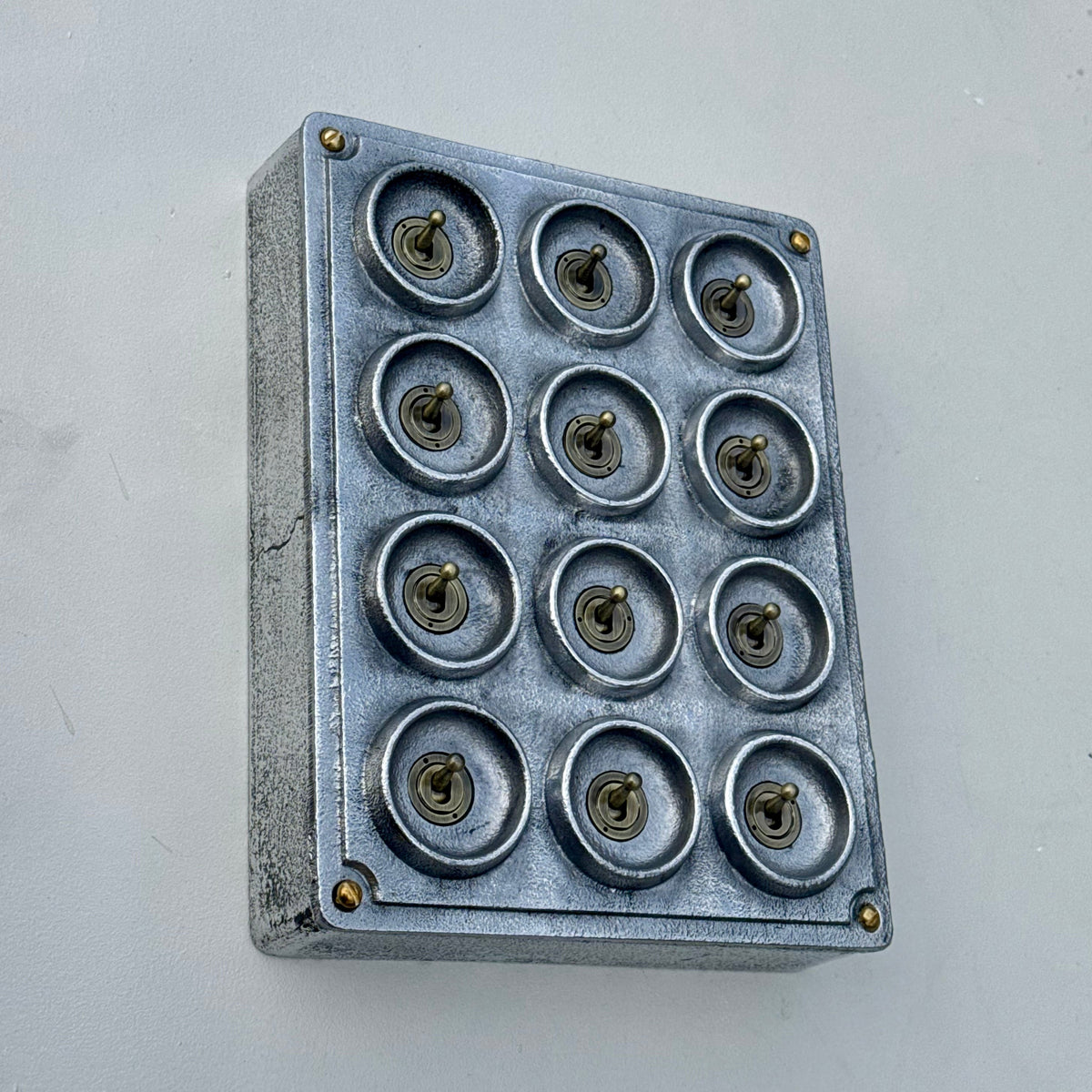 Brassvane 12 gang toggle switch panel additional view 6