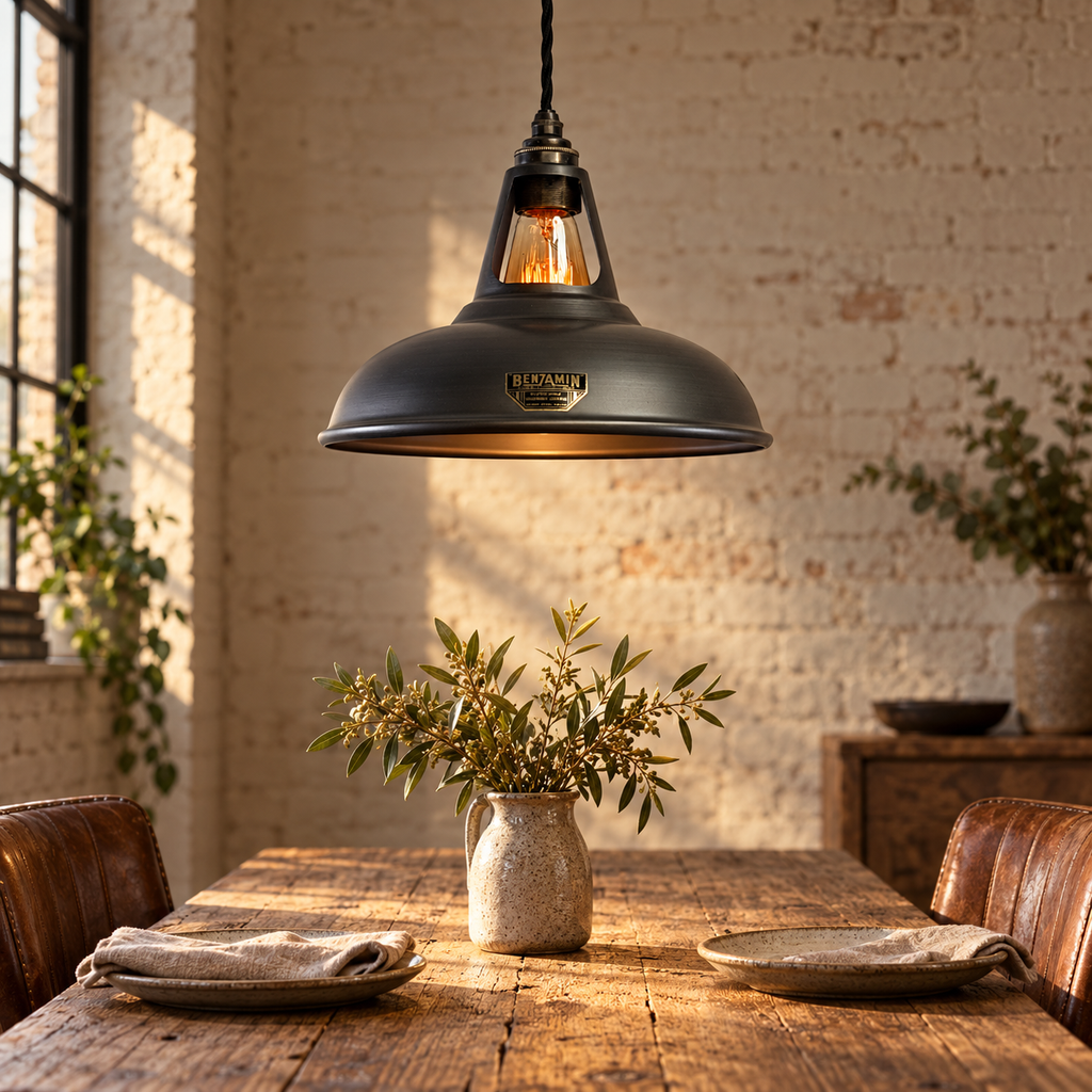 Brassvane pewter gray pendant light additional view 2