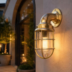 Brassvane raw brass swan neck wall light additional view 4