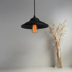 Brassvane matt black ceramic pendant light additional view 3
