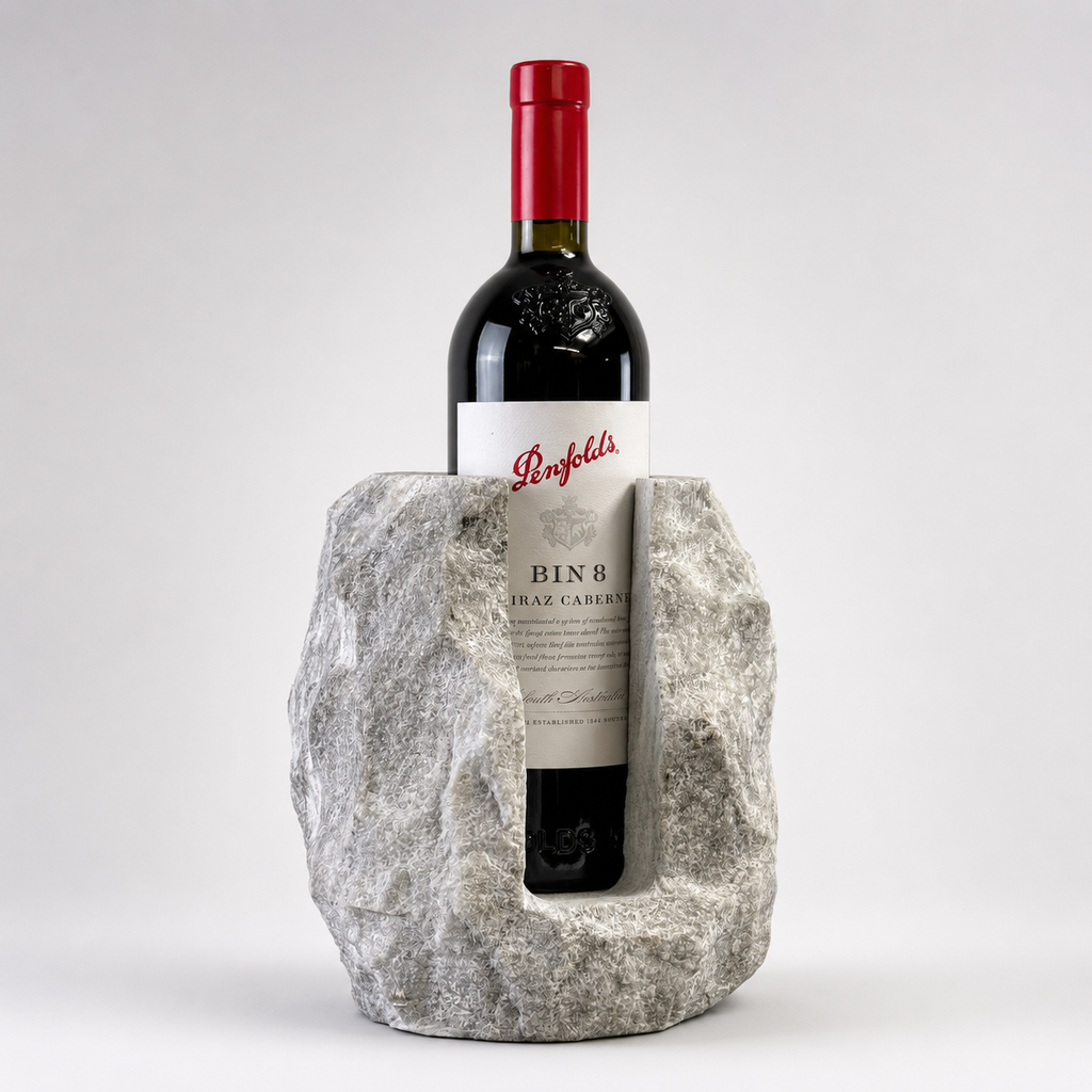 Brassvane marble wine bottle holder additional view 5