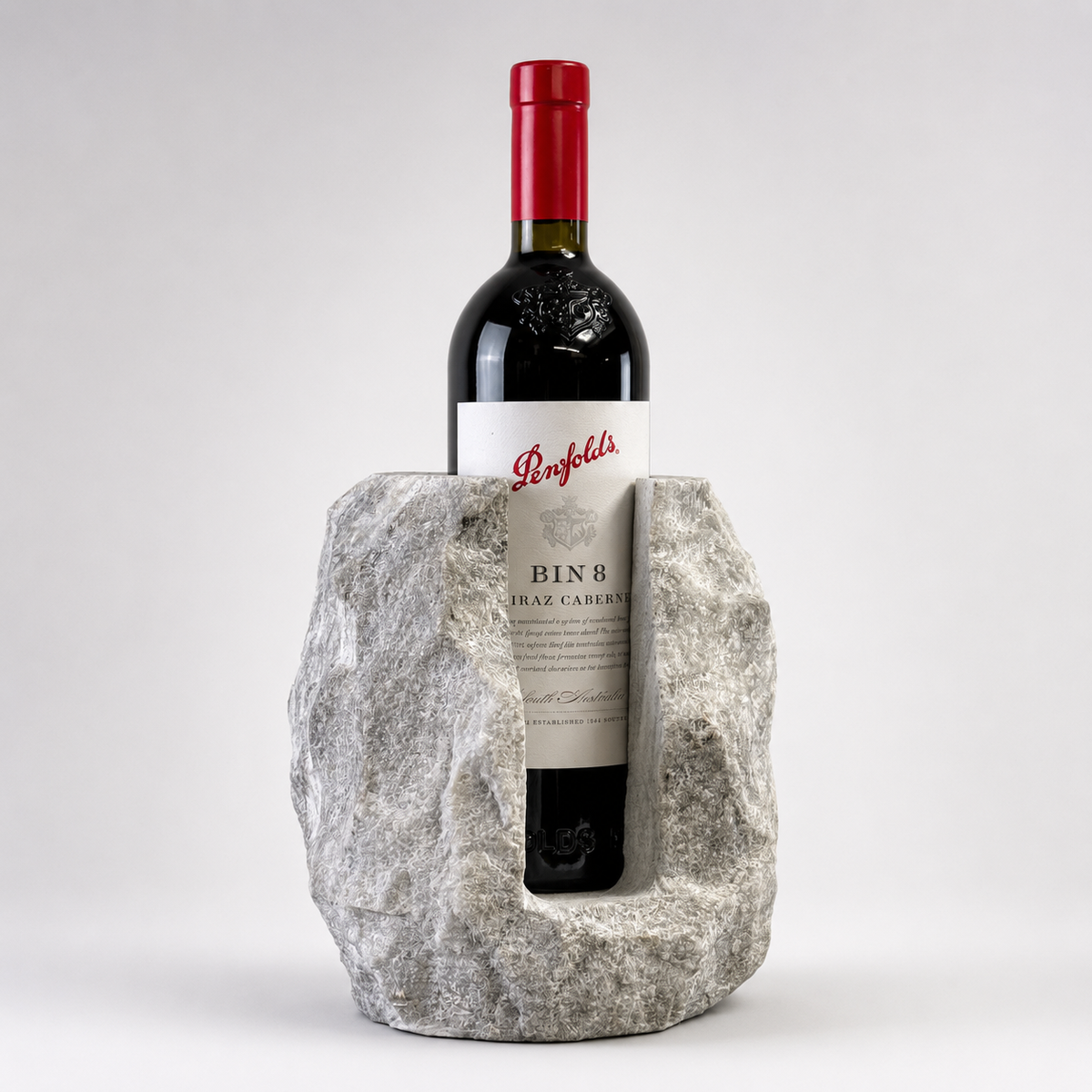Brassvane marble wine bottle holder additional view 5