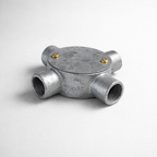 Brassvane galvanized conduit cross box overall view