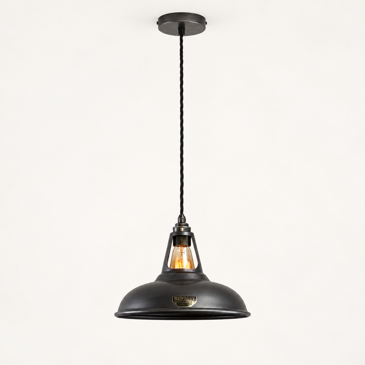 Brassvane pewter gray pendant light additional view 3