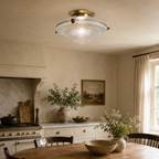 Brassvane prismatic glass flush ceiling light additional view 2