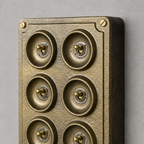 Brassvane 8 gang toggle light switch additional view 4