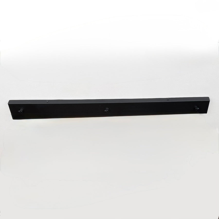 Brassvane textured black ceiling rose overall view