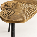 Brassvane brass clover side table additional view 3