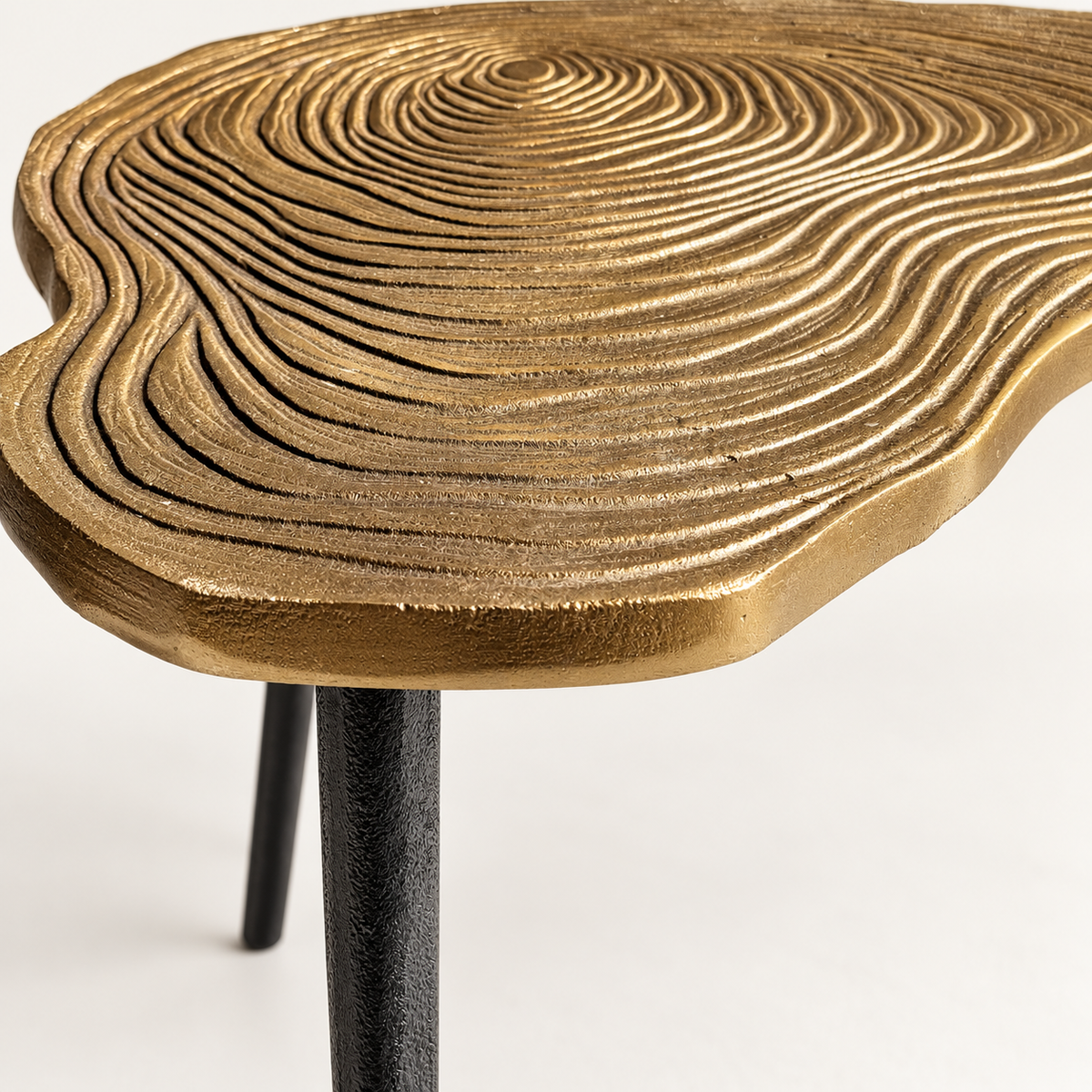 Brassvane brass clover side table additional view 3