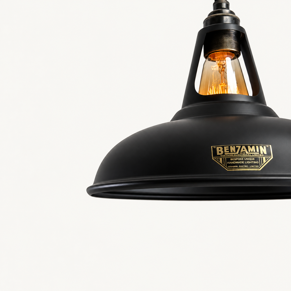 Brassvane matt black pendant light additional view 9