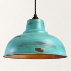 Brassvane copper verdigris pendant light additional view 7