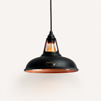 Brassvane matt black and copper pendant light additional view 5