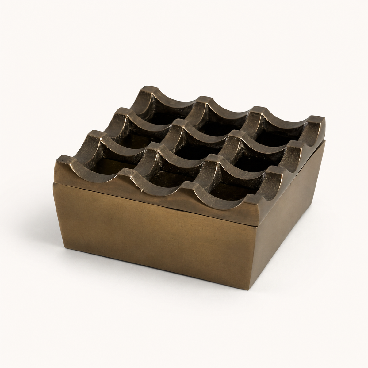 Brassvane antique brass ashtray additional view 5