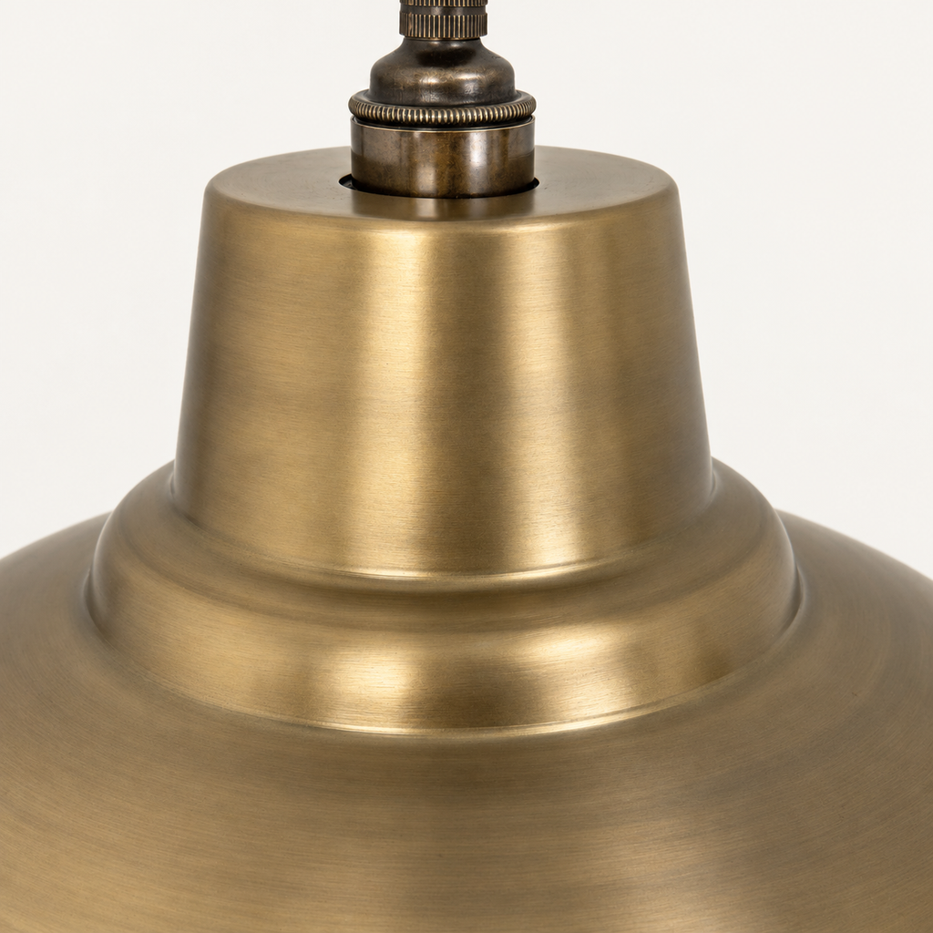 Brassvane antique brass dome pendant light additional view 7