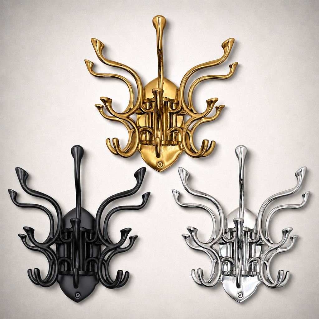 Brassvane swivel coat rack overall view