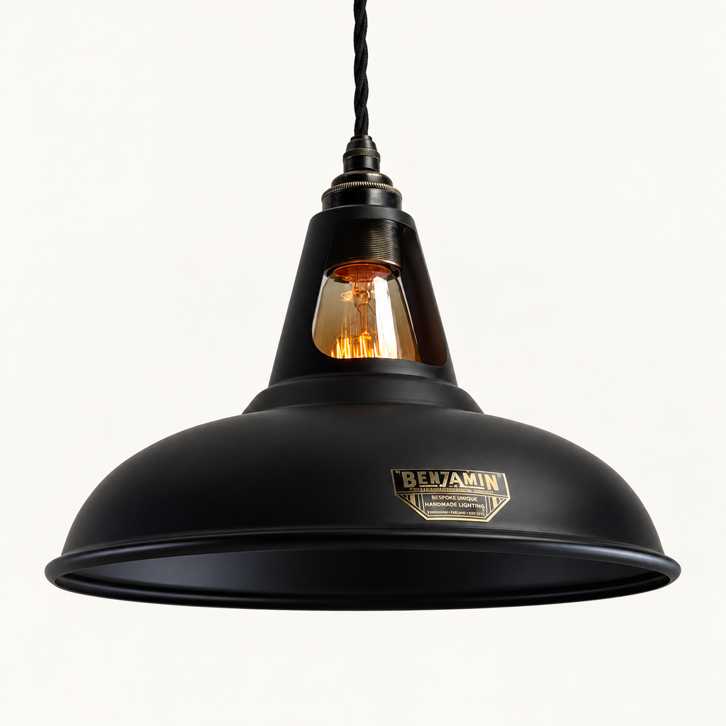 Brassvane matt black pendant light additional view 4