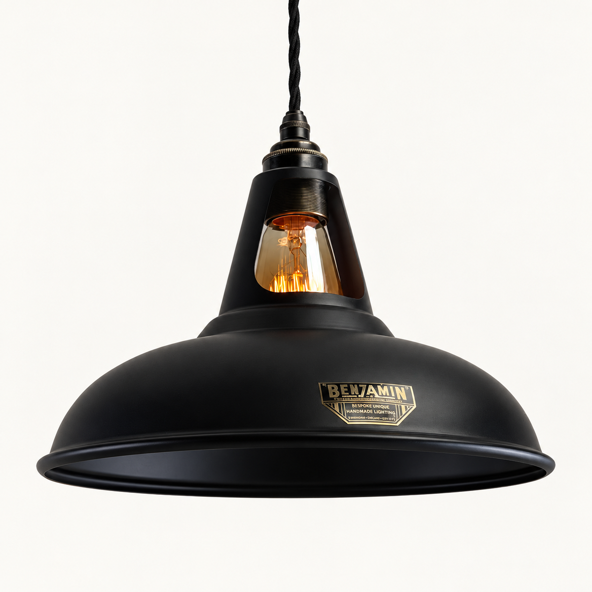 Brassvane matt black pendant light additional view 4