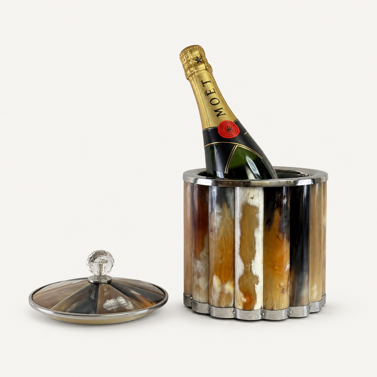 Brassvane champagne ice bucket overall view