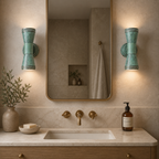 Brassvane verdigris brass outdoor wall light additional view 2