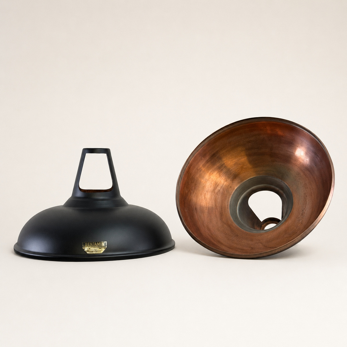 Brassvane matt black and copper pendant light additional view 10