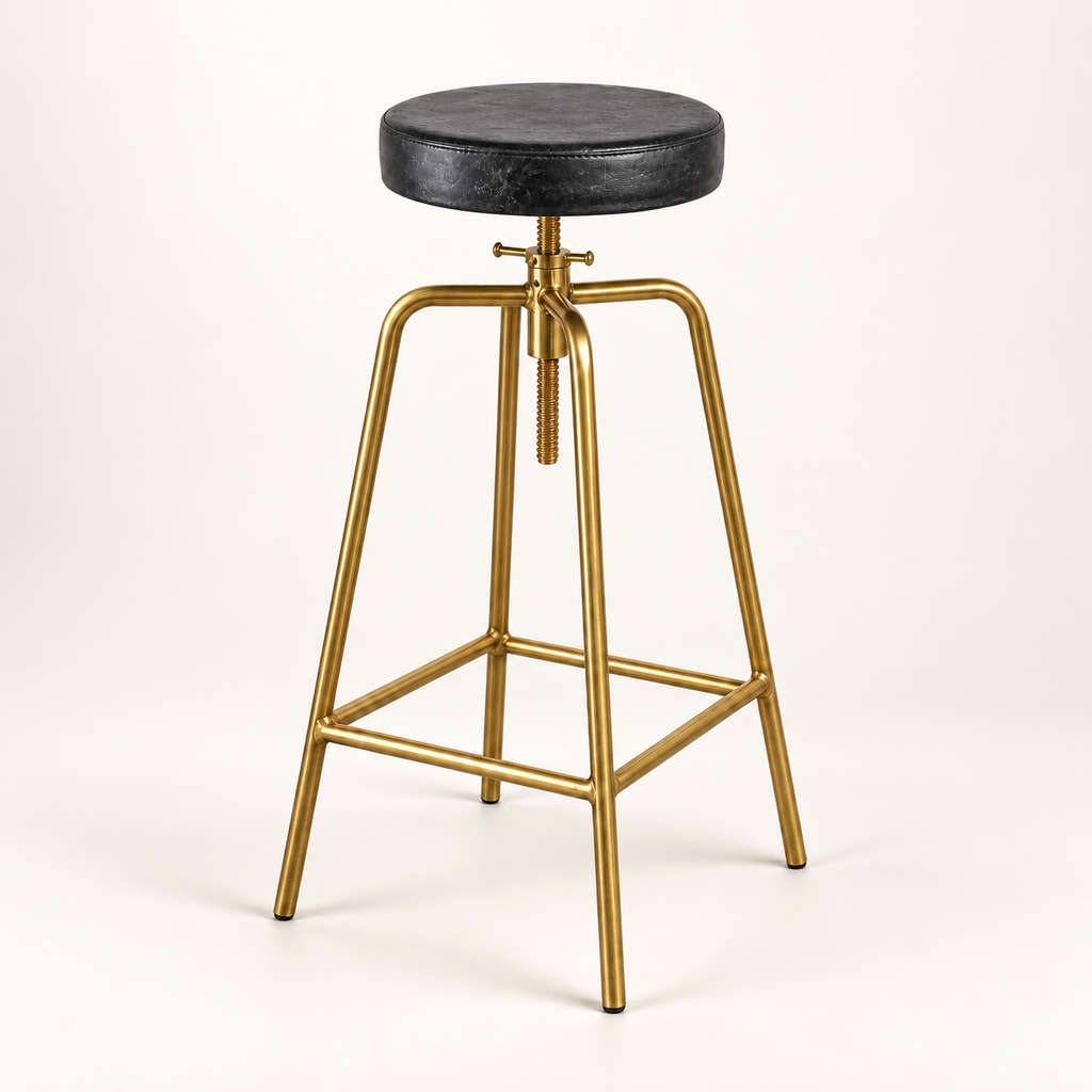 Brassvane adjustable bar stool overall view