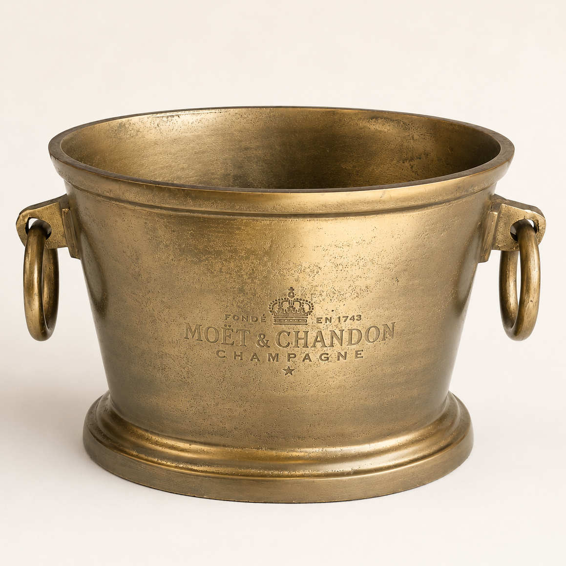 Brassvane champagne ice bucket overall view