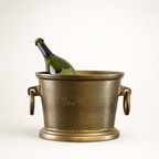Brassvane antique brass champagne ice bucket additional view 3