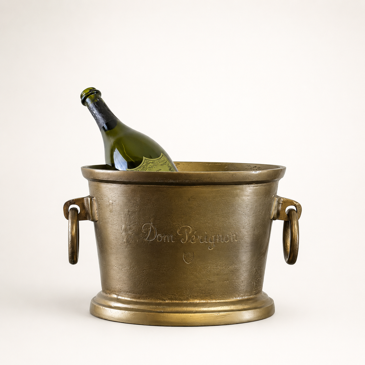 Brassvane antique brass champagne ice bucket additional view 3