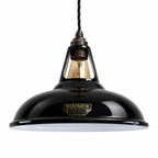 Brassvane midnight black pendant light overall view