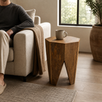 Brassvane mango wood side table additional view 6