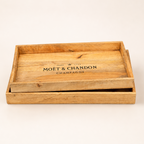 Brassvane wooden serving tray set additional view 4