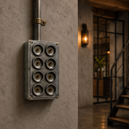 Brassvane 8 gang toggle light switch additional view 7