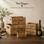 Brassvane wooden champagne storage crates additional view 2
