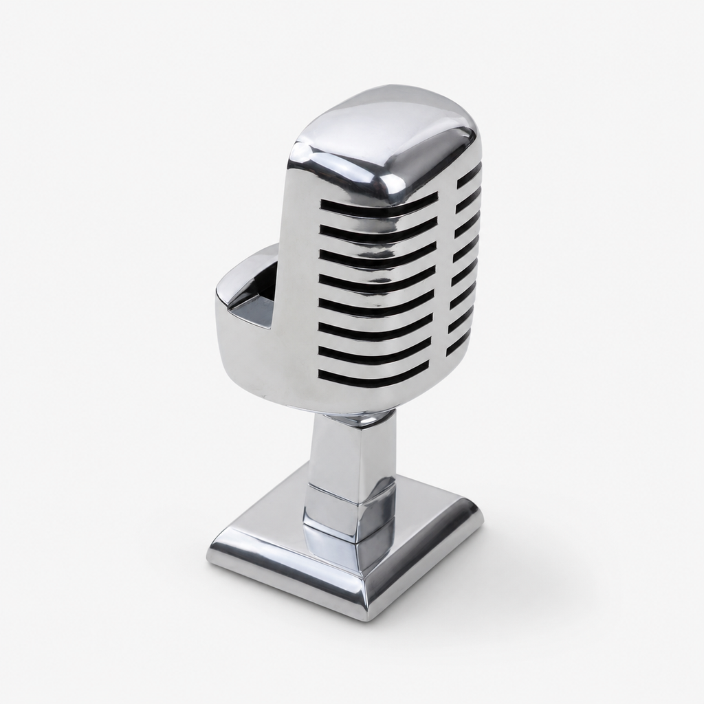 Brassvane microphone phone holder overall view