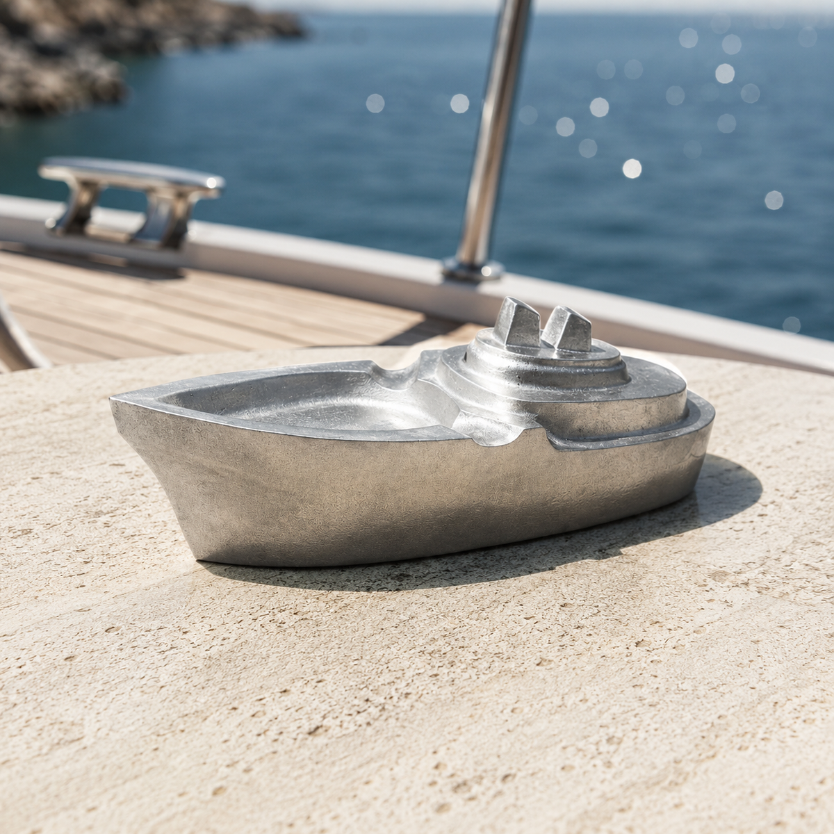 Brassvane nautical boat ashtray additional view 2