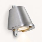 Brassvane sandblasted aluminum outdoor wall light overall view