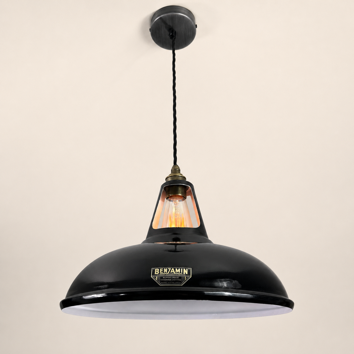 Brassvane midnight black pendant light additional view 3