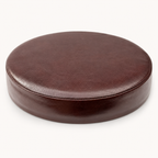 Brassvane oxblood leather bar stool seat additional view 3