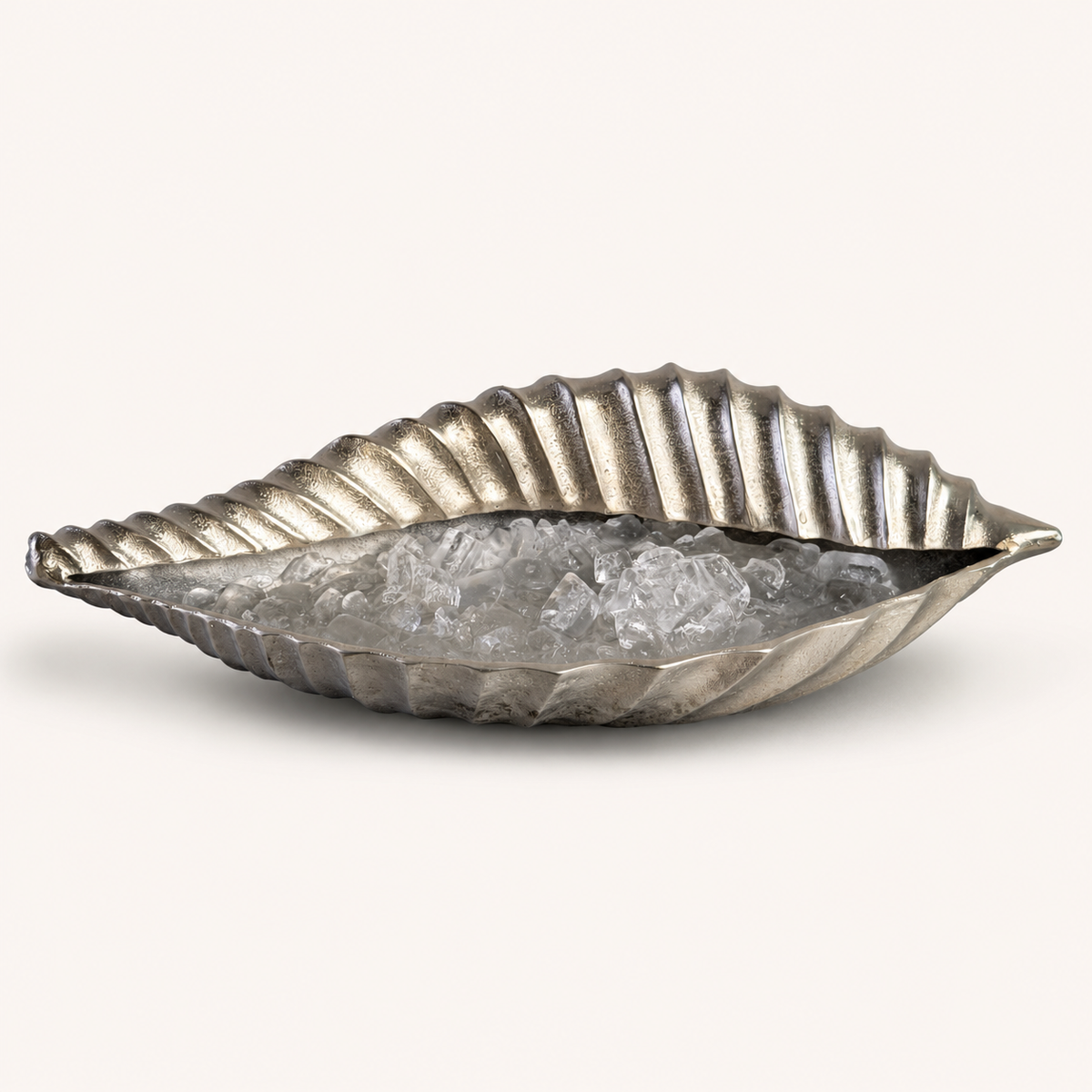 Brassvane clam shell champagne ice bucket additional view 5