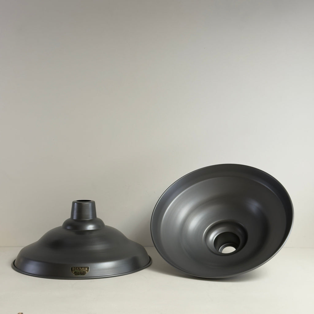 Brassvane pewter factory pendant light additional view 7