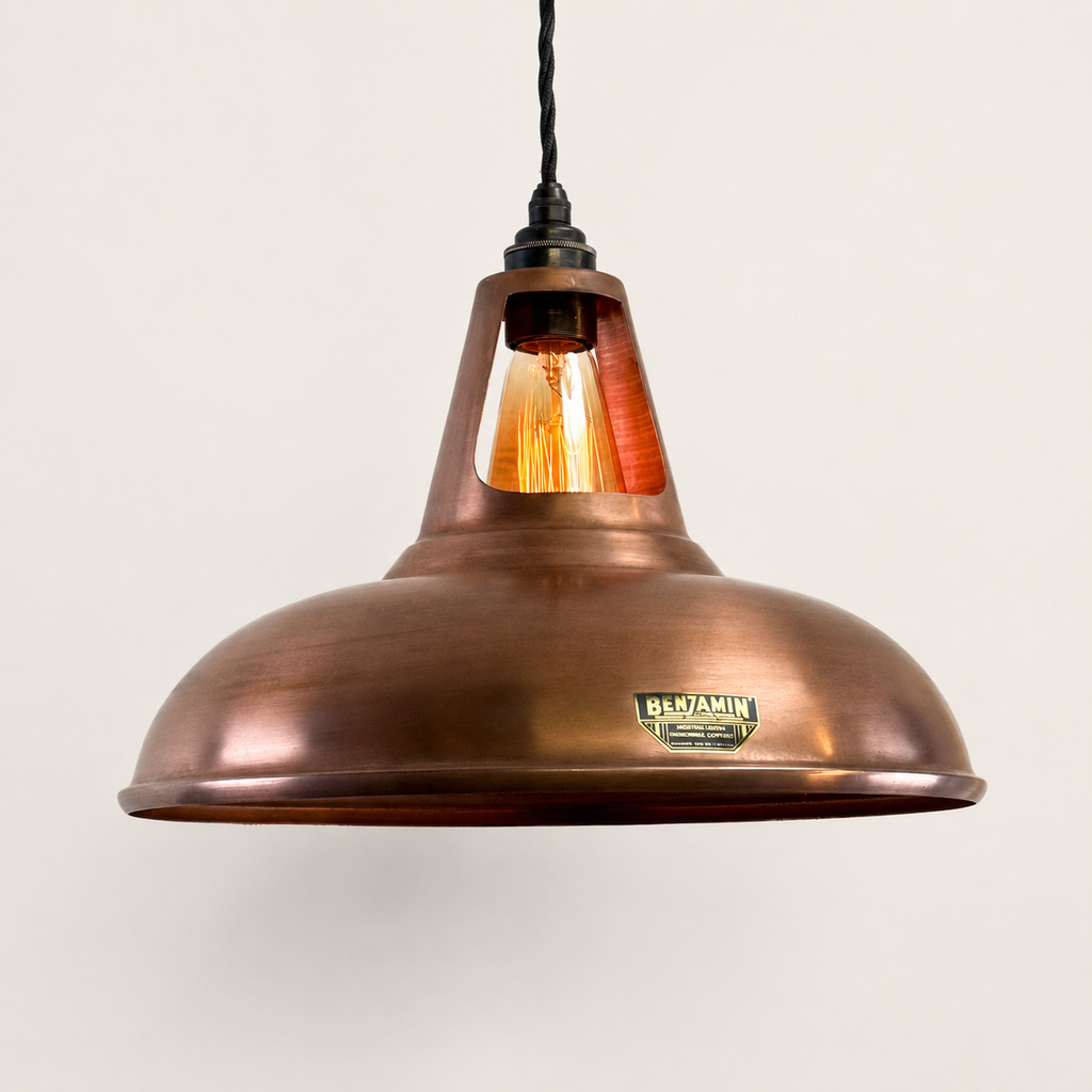 Brassvane antique copper pendant light additional view 5