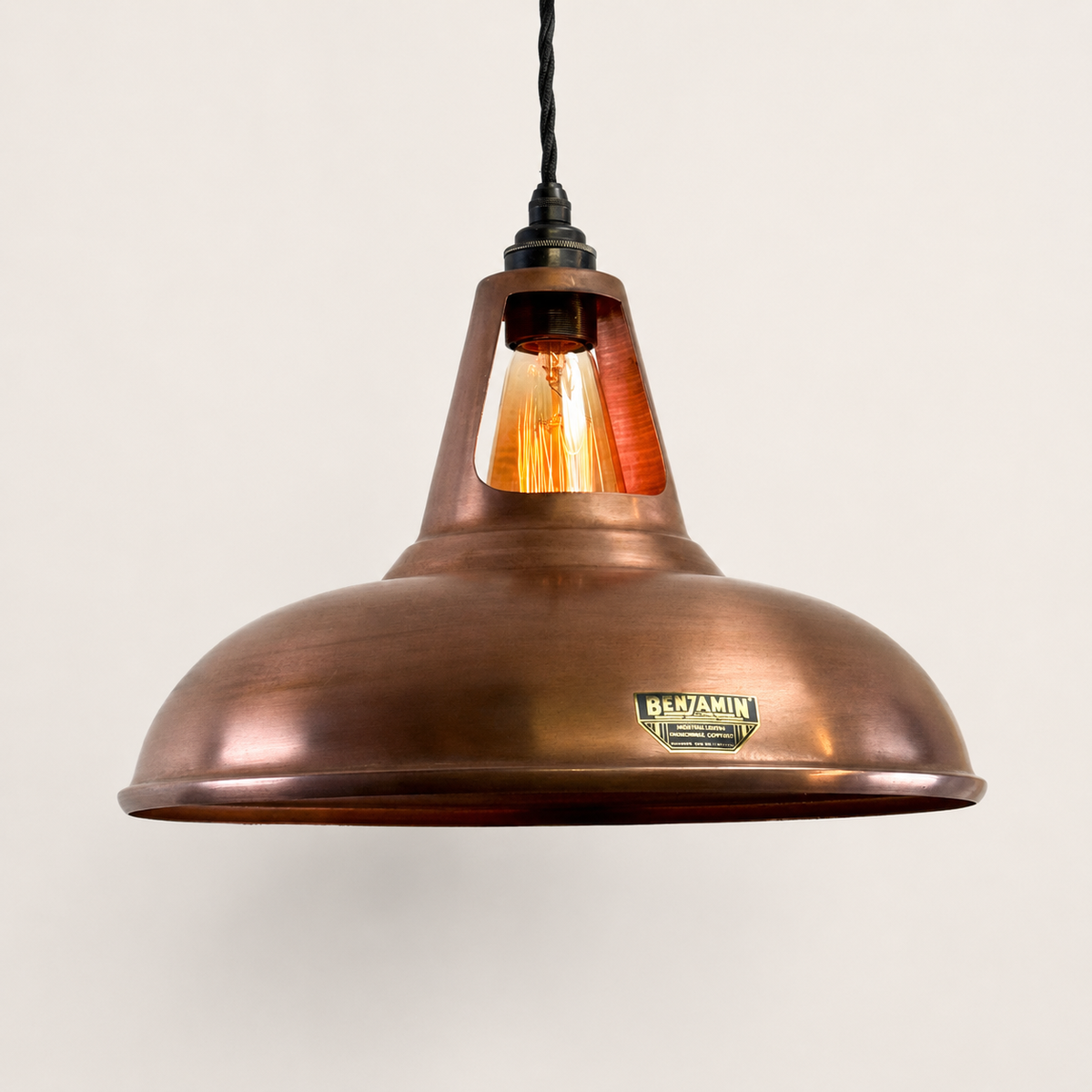 Brassvane antique copper pendant light additional view 5