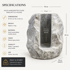 Brassvane marble wine bottle holder additional view 12