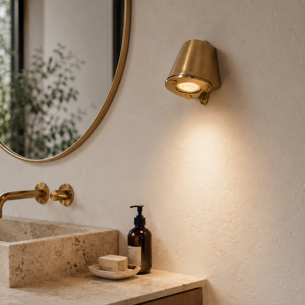 Brassvane outdoor brass wall light additional view 3
