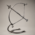 Brassvane wrought iron archer sculpture overall view