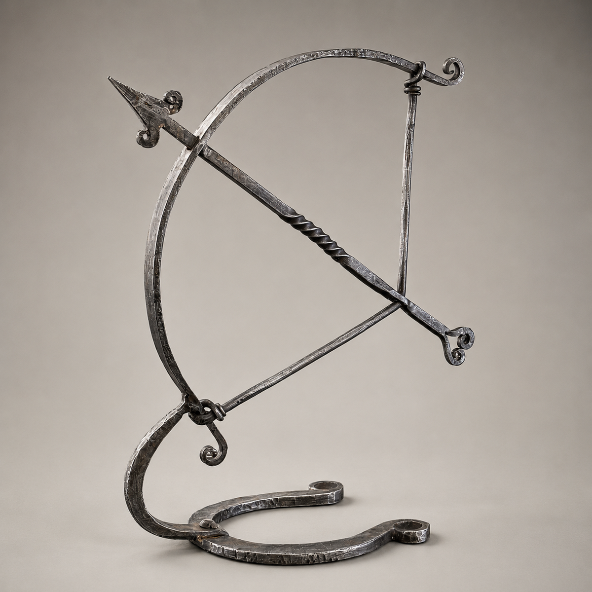 Brassvane wrought iron archer sculpture overall view