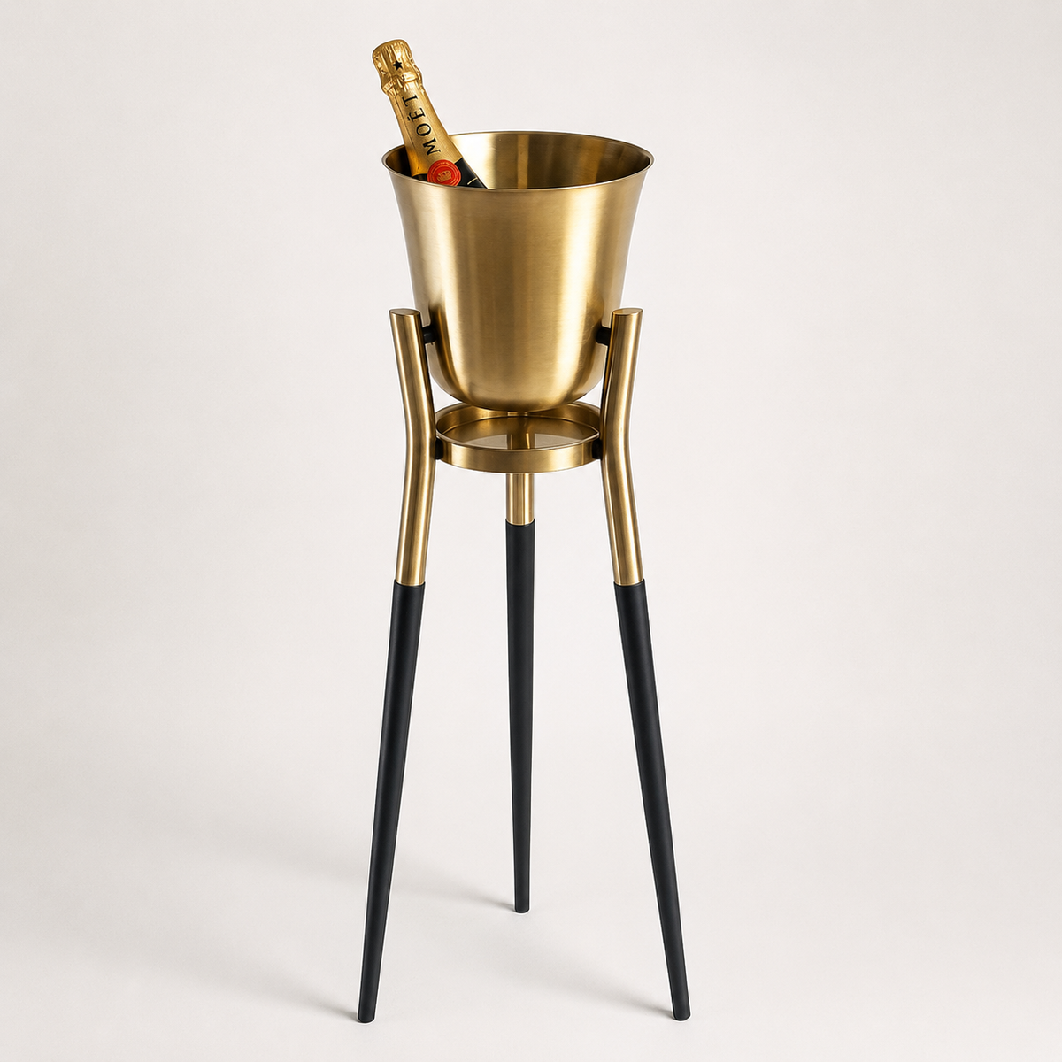 Brassvane antique brass rocket champagne cooler additional view 5