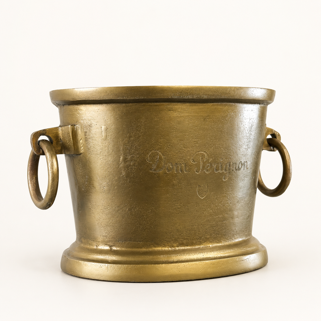 Brassvane antique brass champagne ice bucket additional view 7